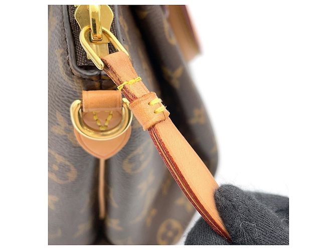 Borsa Louis Vuitton Monogram Rivoli PM Bordò - vista 13