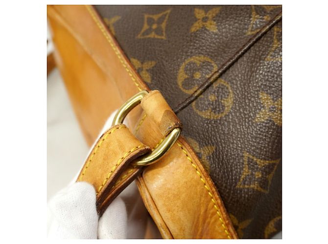 Zaino Louis Vuitton Monogram Montsouris MM Marrone - vista 10
