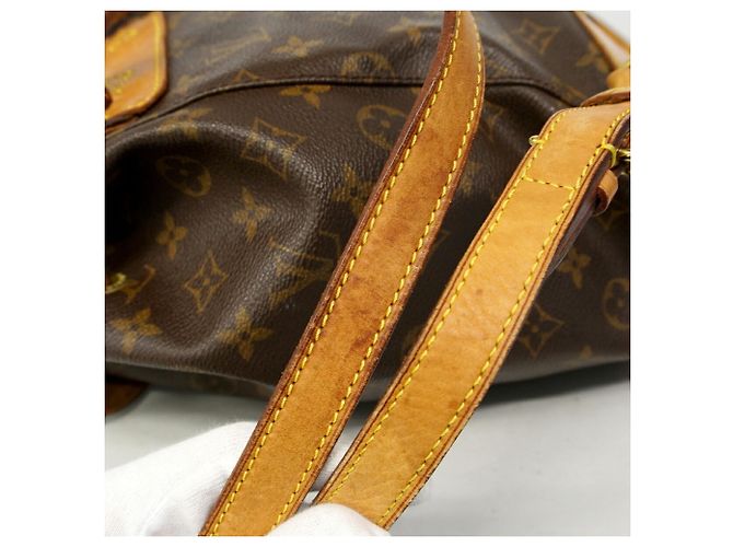 Zaino Louis Vuitton Monogram Montsouris MM Marrone - vista 11