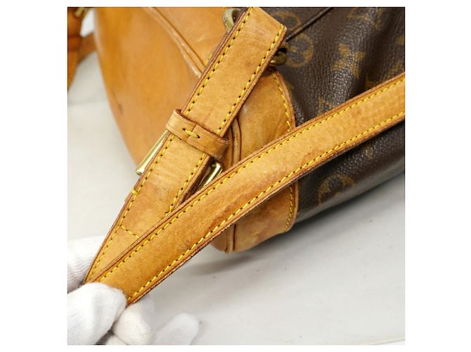 Zaino Louis Vuitton Monogram Montsouris MM Marrone - vista 12