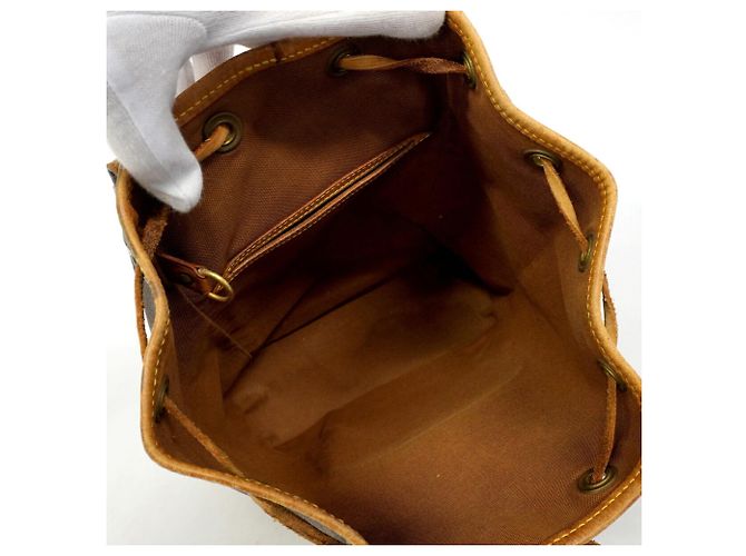 Zaino Louis Vuitton Monogram Montsouris MM Marrone - vista 4