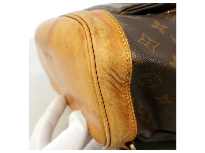 Zaino Louis Vuitton Monogram Montsouris MM Marrone - vista 9