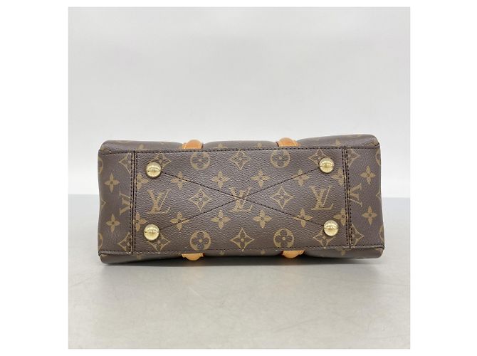 Borsa Louis Vuitton Monogram Soufflot BB Marrone - vista 3