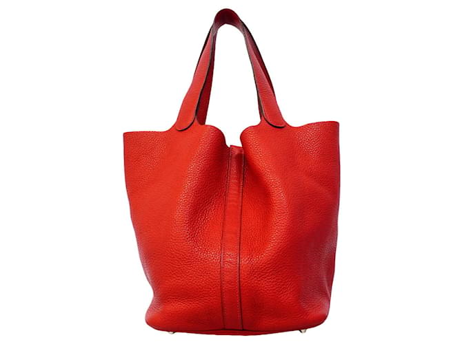 Hermès Borsa Hermes Picotin Lock GM Rosso - vista 12