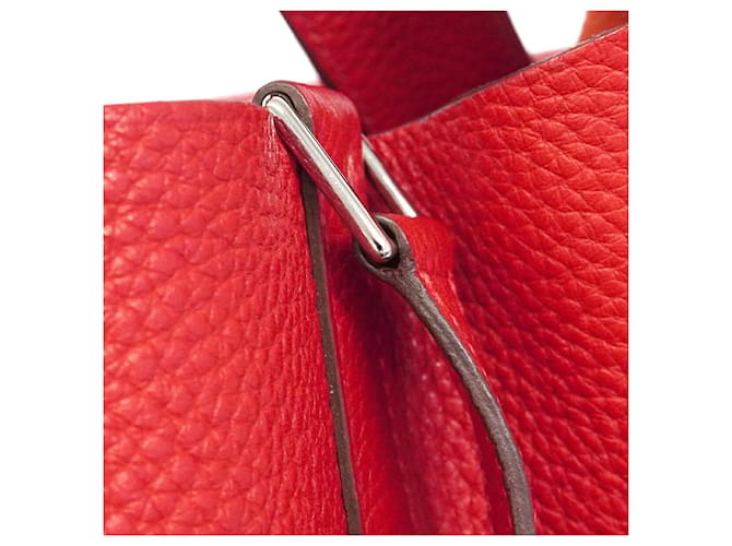Hermès Borsa Hermes Picotin Lock GM Rosso - vista 9