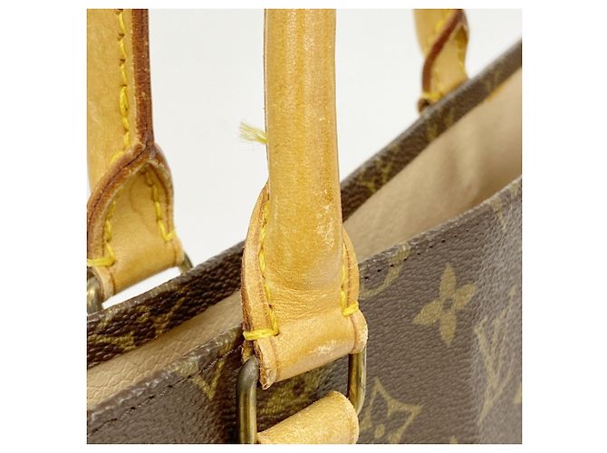 Borsa Tote Louis Vuitton Monogram Sac Plat Marrone - vista 10