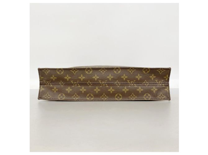 Borsa Tote Louis Vuitton Monogram Sac Plat Marrone - vista 3