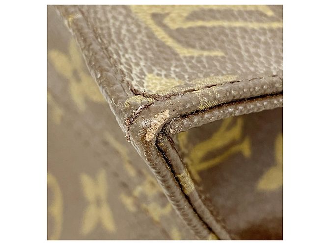 Borsa Tote Louis Vuitton Monogram Sac Plat Marrone - vista 6