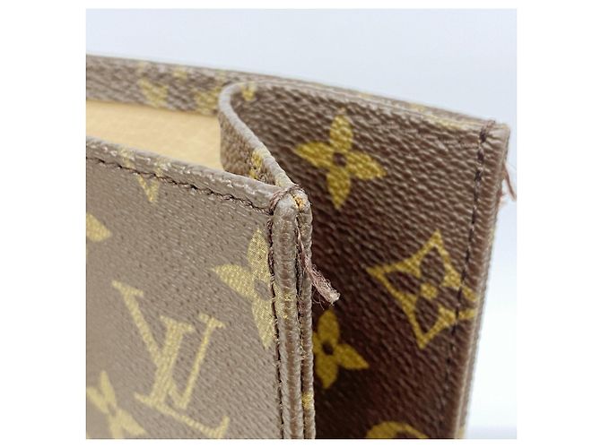 Borsa Tote Louis Vuitton Monogram Sac Plat Marrone - vista 7