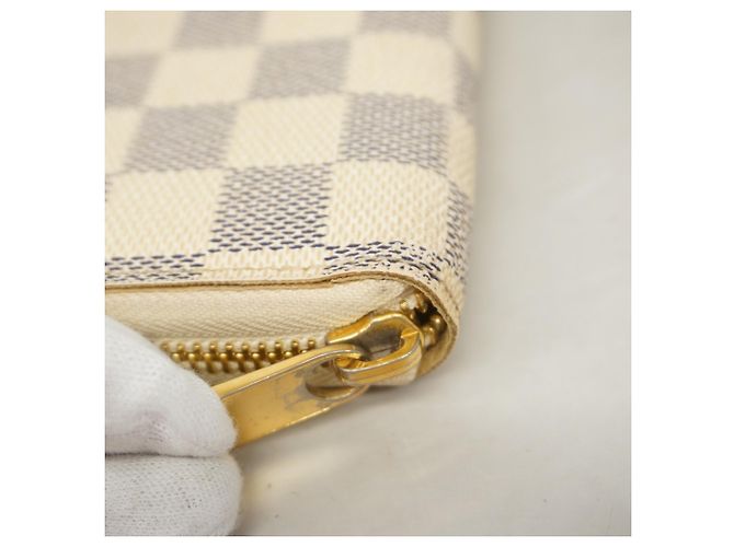 Zippy Wallet Louis Vuitton Damier Azur Weiß - Ansicht 6