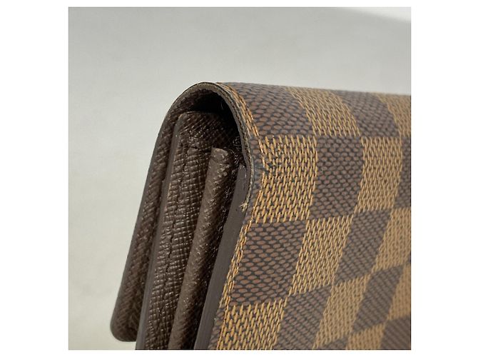Portafoglio lungo Sarah Damier Louis Vuitton Damier ebene - vista 7