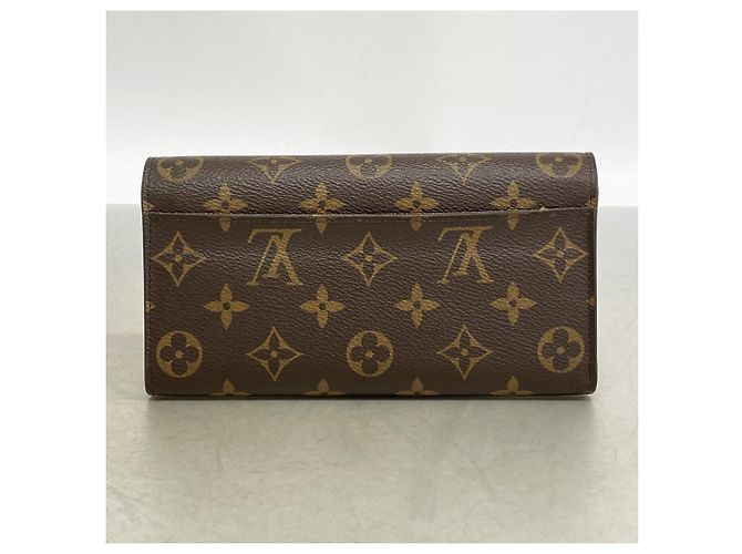 Portafoglio lungo Sarah Monogram Louis Vuitton Marrone Fuschia - vista 11