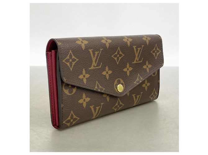 Portafoglio lungo Sarah Monogram Louis Vuitton Marrone Fuschia - vista 2