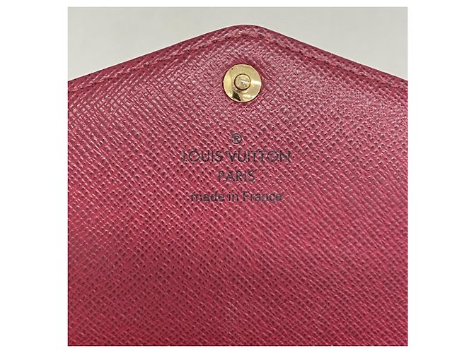 Portafoglio lungo Sarah Monogram Louis Vuitton Marrone Fuschia - vista 4