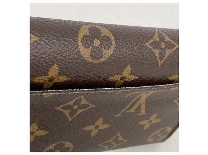 Portafoglio lungo Sarah Monogram Louis Vuitton Marrone Fuschia - vista 8