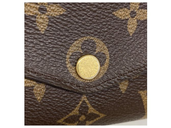 Portafoglio lungo Sarah Monogram Louis Vuitton Marrone Fuschia - vista 9