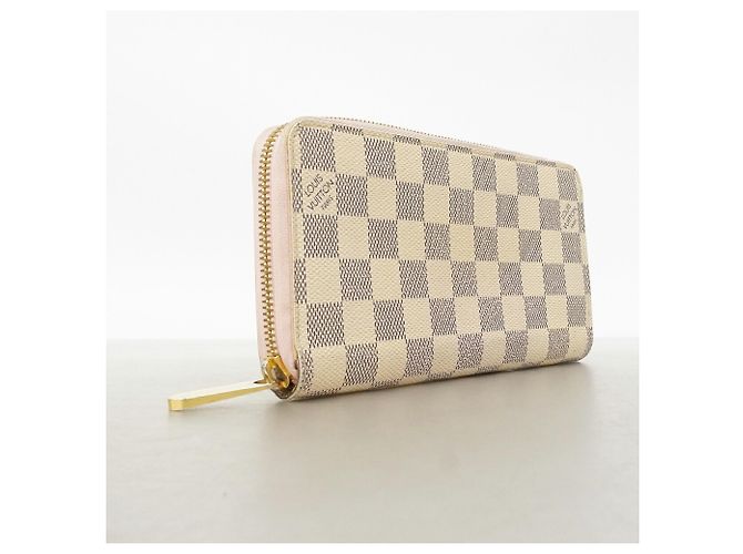 Louis Vuitton Damier Azur Zippy Wallet Pink Weiß - Ansicht 2