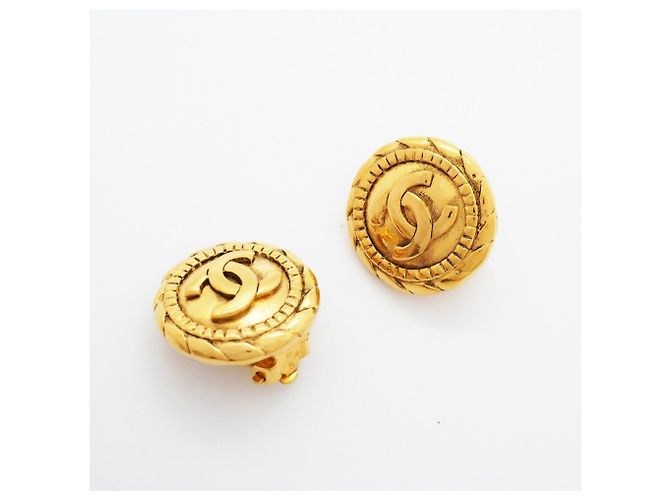 Orecchini a clip dorati Chanel D'oro - vista 2