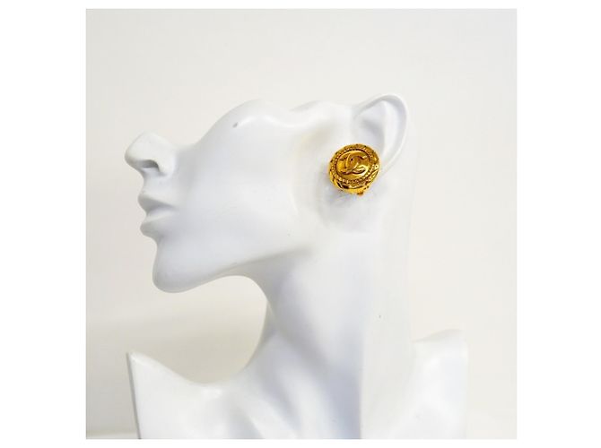 Orecchini a clip dorati Chanel D'oro - vista 5
