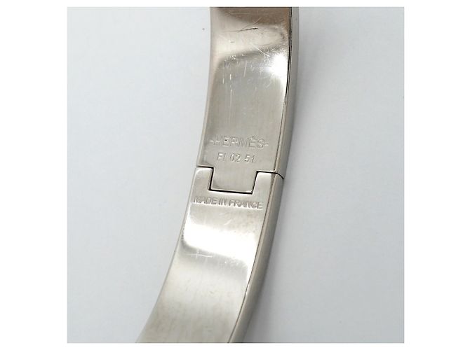 Hermès Pulsera Hermes Clic Clac PM Negro Plata - vista 5