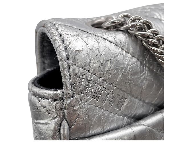 Everyday Borsa a tracolla con catena Balenciaga Argento - vista 9