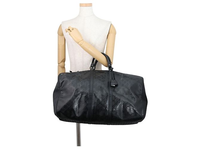 Borsa Boston Gucci GG Imprimé in Nero - vista 4