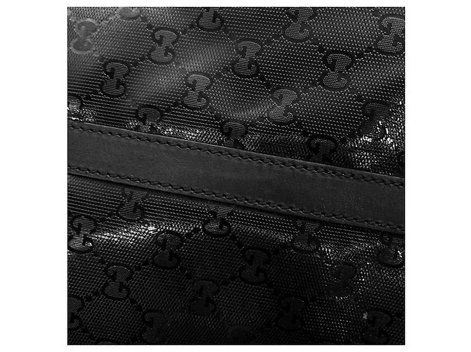 Borsa Boston Gucci GG Imprimé in Nero - vista 7