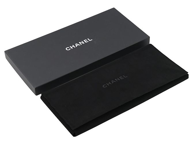 Collana lunga Chanel Gunmetal con strass Metallico - vista 10