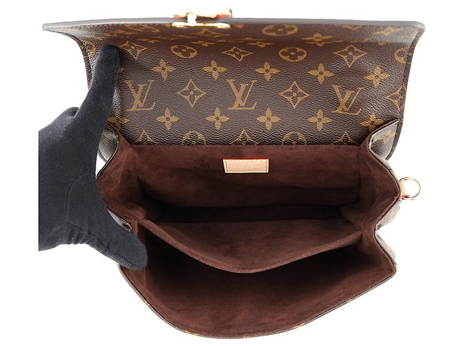 Borsa Louis Vuitton Monogram Pochette Métis MM Marrone - vista 6