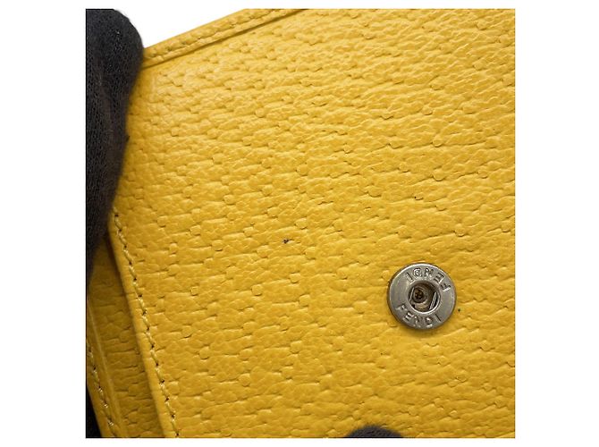 Fendi Zucca Tri-fold Wallet Gelb - Ansicht 11