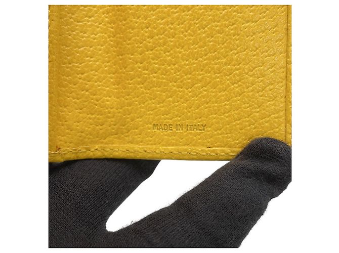 Fendi Zucca Tri-fold Wallet Gelb - Ansicht 15