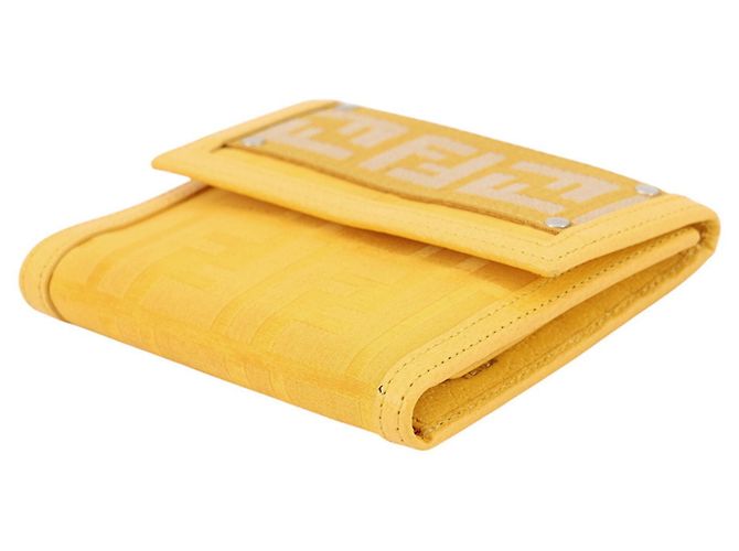 Fendi Zucca Tri-fold Wallet Gelb - Ansicht 2