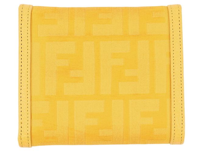 Fendi Zucca Tri-fold Wallet Gelb - Ansicht 3