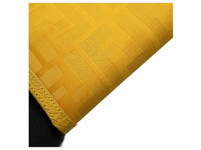 Fendi Zucca Tri-fold Wallet Gelb - Ansicht 7