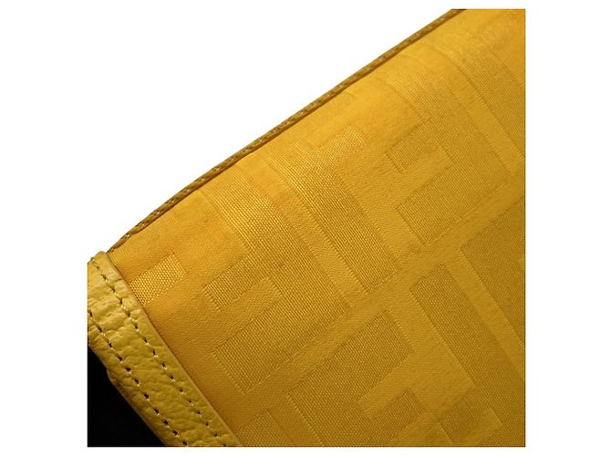 Fendi Zucca Tri-fold Wallet Gelb - Ansicht 8