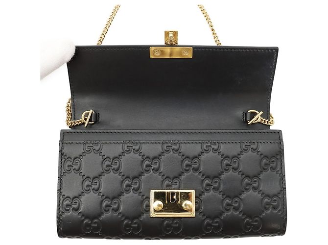 Gucci Black Chain Wallet Schwarz - Ansicht 5