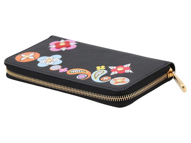 Cartera Zippy Louis Vuitton Epi Flower Negro - vista 2