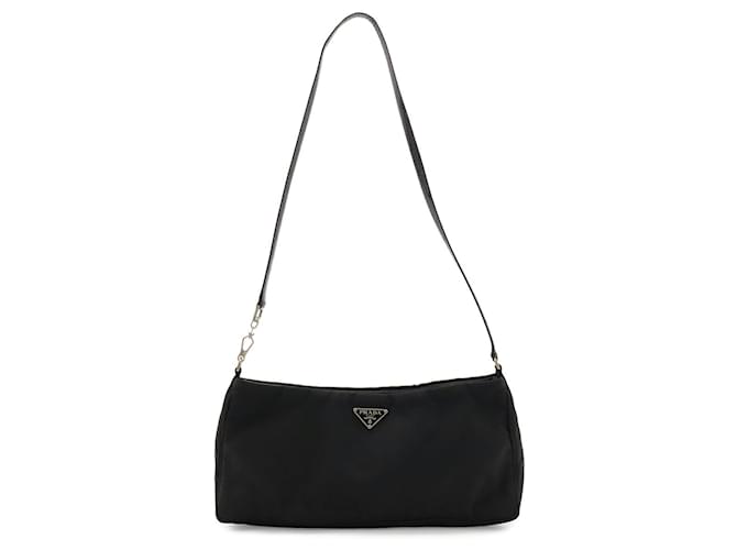 Prada Triangle Schultertasche Schwarz - Ansicht 2