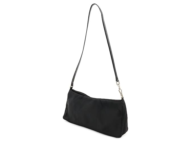 Prada Triangle Schultertasche Schwarz - Ansicht 3