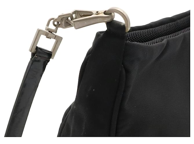 Prada Triangle Schultertasche Schwarz - Ansicht 6