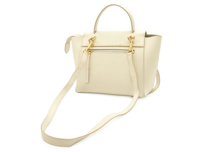 Céline Borsa Micro Celine Belt Bag in Avorio Crudo - vista 3