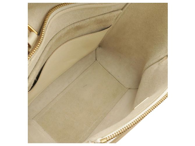 Céline Borsa Micro Celine Belt Bag in Avorio Crudo - vista 8