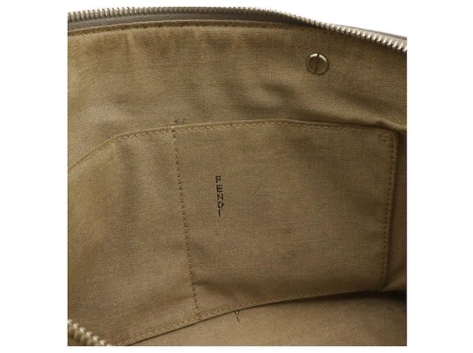 Fendi By The Way Leder Handtasche/Schultertasche Medium Weiß Beige Grau - Ansicht 10