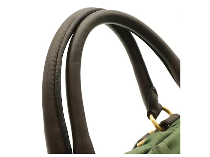 Prada Tessuto gesteppter Tote Bag Braun Khaki - Ansicht 6
