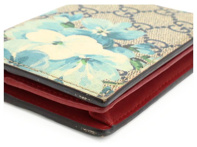 Tarjetero Gucci GG Blooms Supreme Azul Multicolor Beige - vista 4