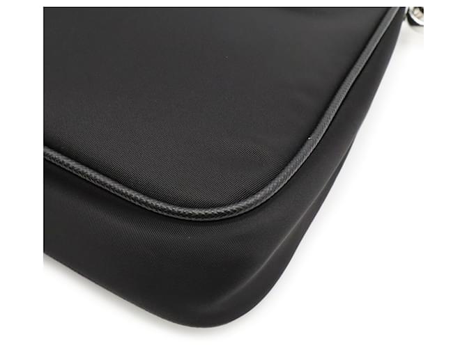 Borsa a catena Prada Triangle Re-Edition 2005 Nero - vista 4
