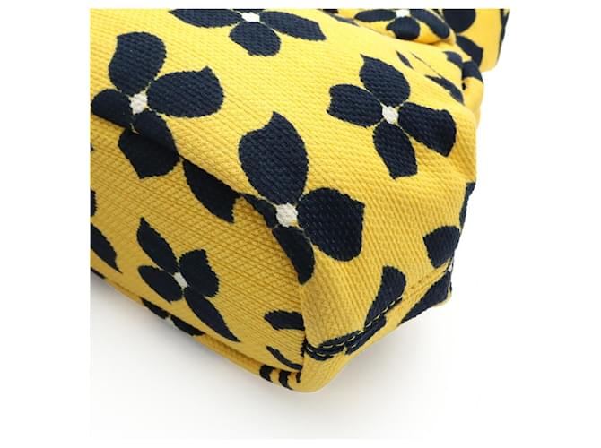 Borsa Chanel Coco Mark Flower Nero Giallo - vista 4