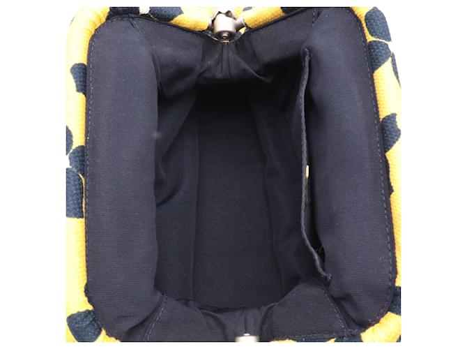 Borsa Chanel Coco Mark Flower Nero Giallo - vista 8