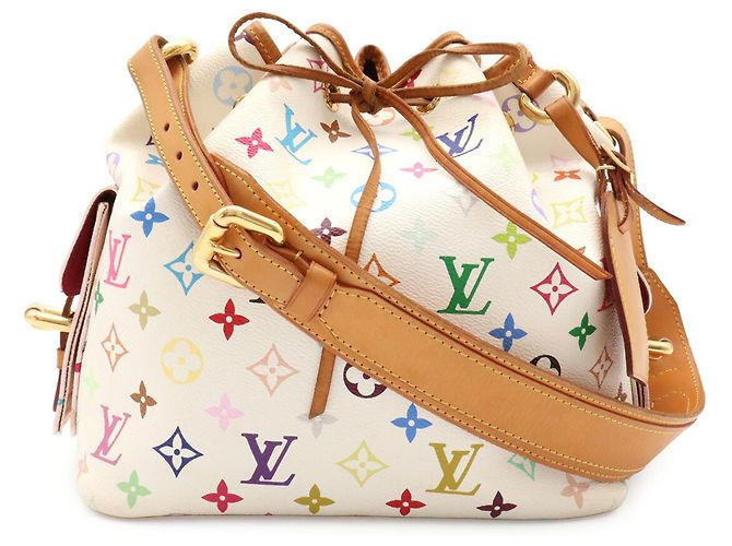 Noe Louis Vuitton Monogram Multicolor Petit Noé Schultertasche Weiß Mehrfarben Monogramm - Ansicht 2