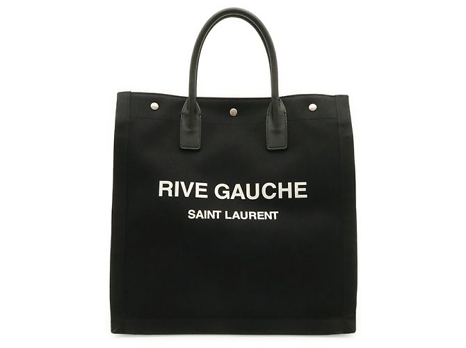 Yves Saint Laurent RIVE GAUCHE Cabas Tote Bag Nero - vista 2